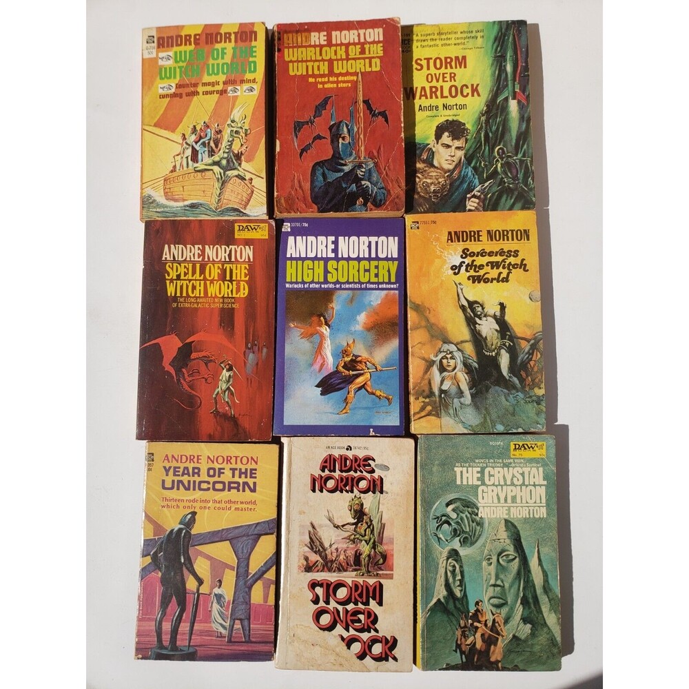Witch World Warlock Sorceress Year of the Unicorn Andre Norton Lot Of 9 '60-'72